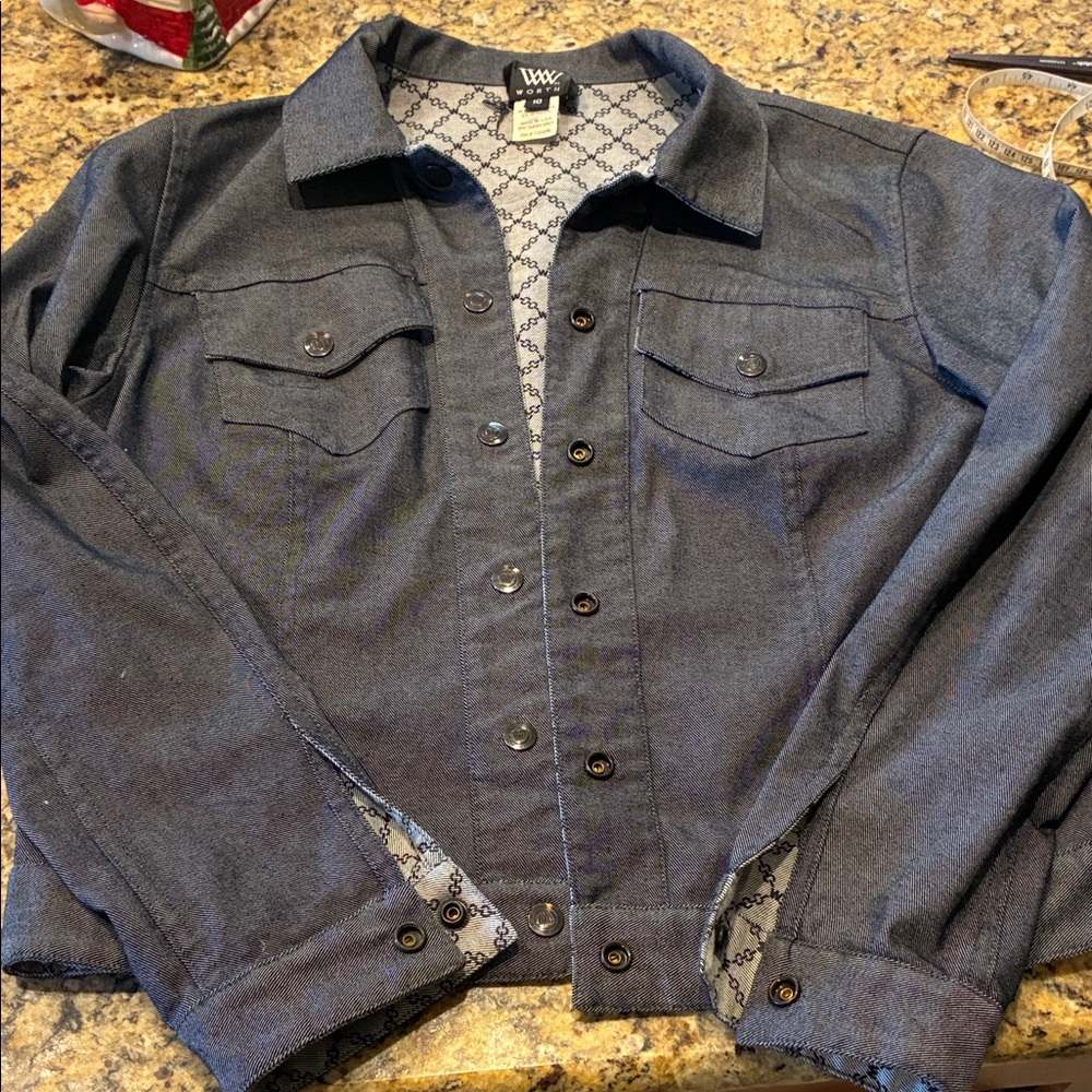 W Worth Women’s Black Denim Jacket